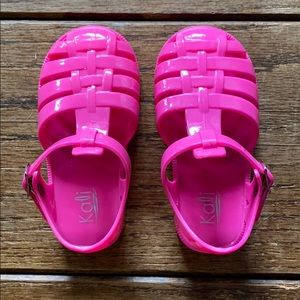Never worn pink jelly sandal